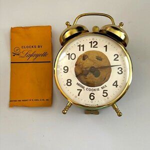 Clocks by Lafayette Nestle Cookie Mix Alarm Clock Vintage Collectible Works